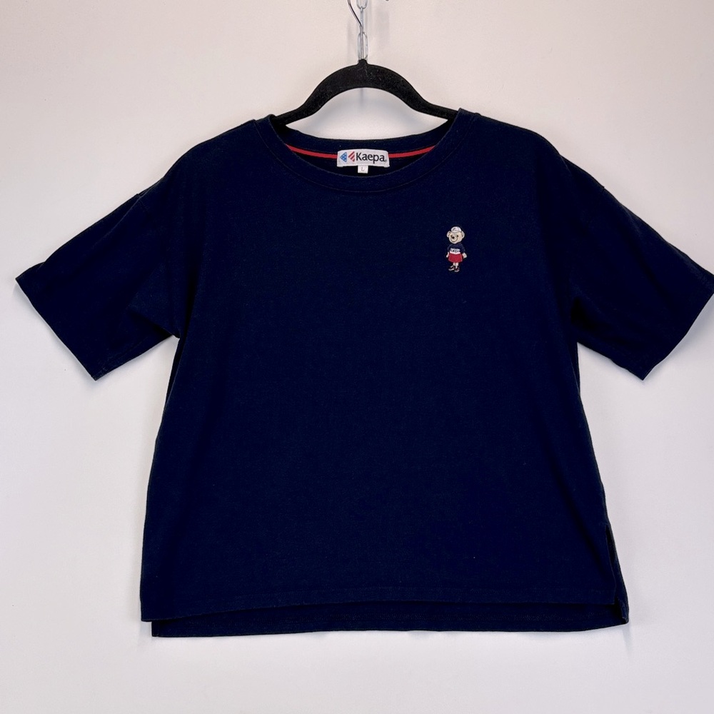 KAEPA Bear Dark Blue Short Sleeve Tshirt Women’s Size Large